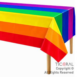 MANTEL PLASTICO RECTANGULAR MULTICOLOR 1.83 X 1.37 CM